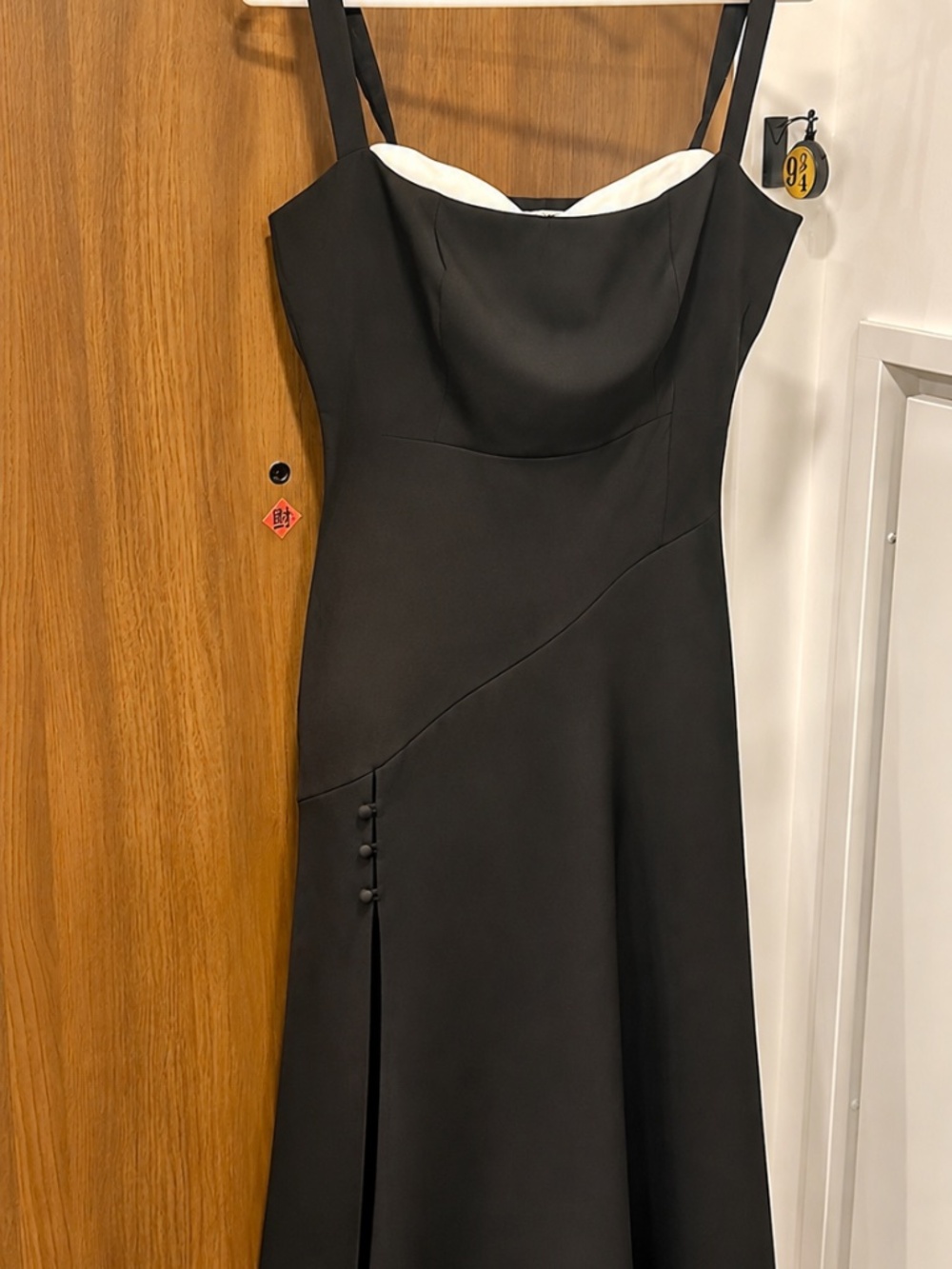 Reformation Bekki Linen Dress Black - Size 12